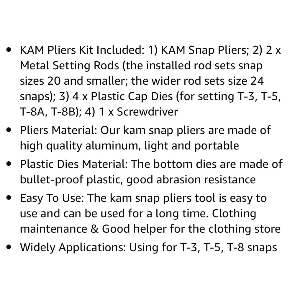 KAM Snap Plier Kit - Picture 5 of 5